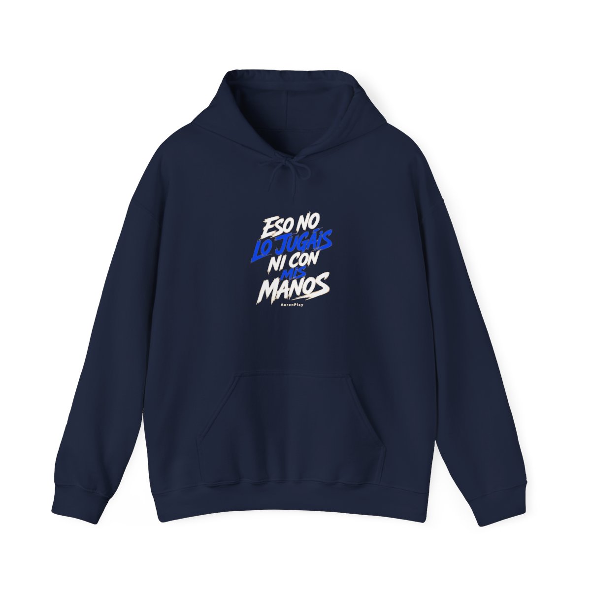 AuronPlay "Eso no lo jugáis ni con mis manos" Hoodie - alternate angle 3, merchandise